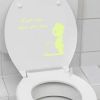 1 Sheet Figure Graphic Luminous Toilet Sticker