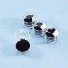 40pcs Black Clear Plastic Ring Boxes Crystal Earrings Jewelry Storage Boxes Display Organizer Case With Foam Insert