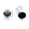 40pcs Black Clear Plastic Ring Boxes Crystal Earrings Jewelry Storage Boxes Display Organizer Case With Foam Insert