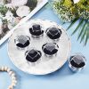 40pcs Black Clear Plastic Ring Boxes Crystal Earrings Jewelry Storage Boxes Display Organizer Case With Foam Insert