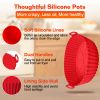 3Pcs Reusable Foldbale Air Fryer Silicone Pot 464¬∞F Heat Resistant Round Replacement of Parchment Liners 3 Food Grade Baking Basket Pans for 4+Quart