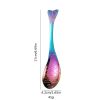 1pc Fish Shape Spoon; Creative Stainless Steel Household Soup Spoon; Teaspoon; Drink Mixing Spoon; Soup Spoon For Home Kitchen Restaurant