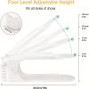10pcs Plastic Adjustable Shoe Rack; Cabinet Shoe Storage Rack; Shoe Holder