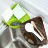 1pc Portable Kitchen Sink Corner Storage Rack Sponge Holder Wall Mounted Tool