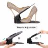 10pcs Plastic Adjustable Shoe Rack; Cabinet Shoe Storage Rack; Shoe Holder