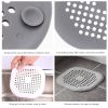 1pc Square Drain Hair Catcher; Hair Filter With Suction Cup; Sink Anti-Clog Filters; Tub Shower Floor Drain Plugs; Easy To Install; Suit For Bathroom;