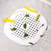 1pc Square Drain Hair Catcher; Hair Filter With Suction Cup; Sink Anti-Clog Filters; Tub Shower Floor Drain Plugs; Easy To Install; Suit For Bathroom;