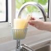 1PC Sink Plastic Hanging Basket; Faucet Rack Drainer Sponge Storage Rack Spout Holder Kitchen Bathroom Rack